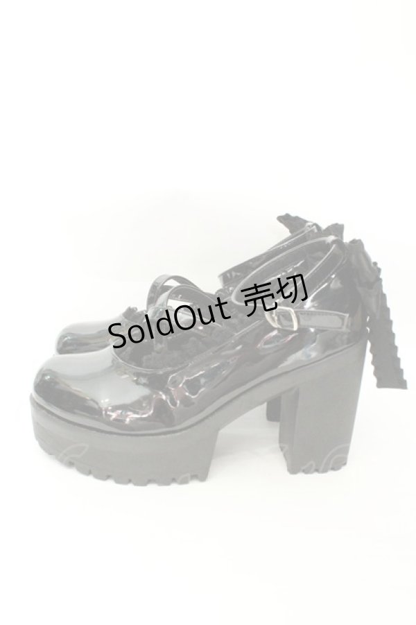 画像2: Rojita / バックリボン厚底シューズ XL クロ O-26-02-12-005-LO-SH-OW-OS (2)