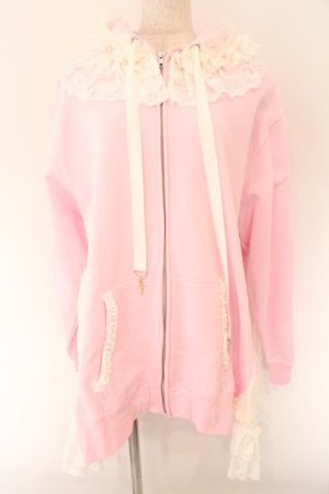 画像: HANGRY&ANGRY / H&A CAT LACE EARS DRESS PARKA　パーカー  ピンク O-26-02-12-1005-HN-TO-OW-OS