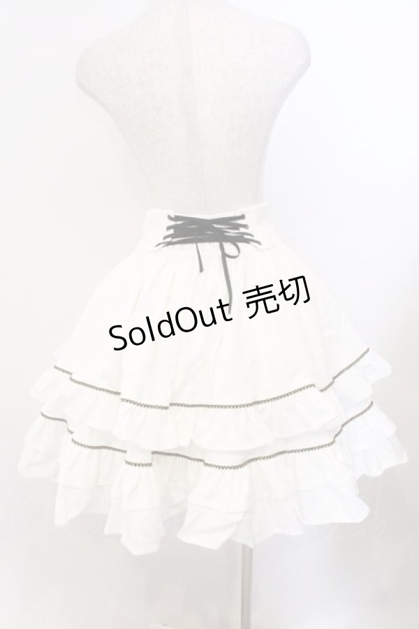 画像2: Silent Mars（海外ロリータブランド） / 堕月の法則スカート  シロ O-26-02-12-1045-LO-SK-YM-OS (2)