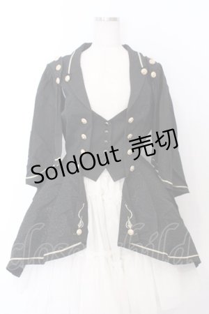 画像: Silent Mars（海外ロリータブランド） / 堕月の法則ジャケット  クロ O-26-02-12-1046-LO-JA-YM-OS