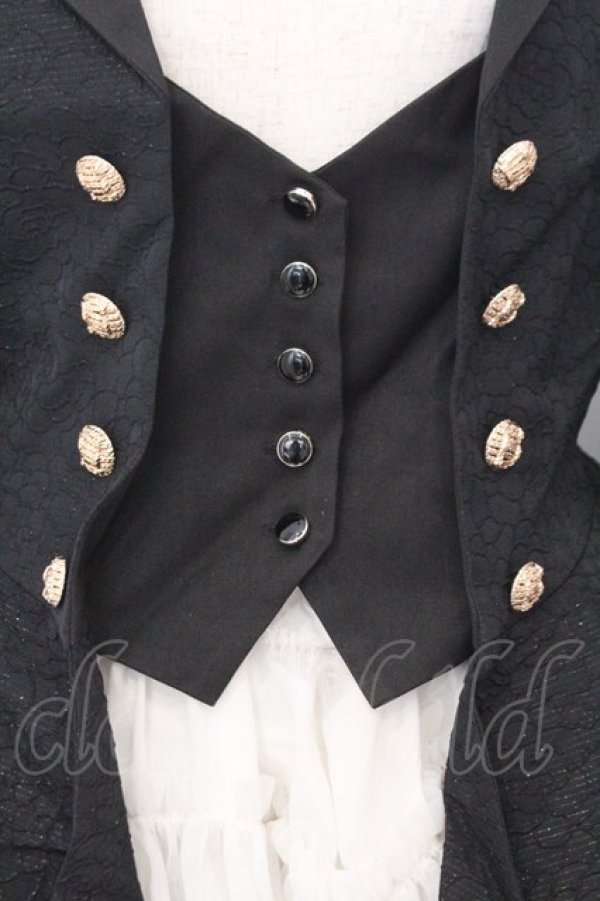 画像2: Silent Mars（海外ロリータブランド） / 堕月の法則ジャケット  クロ O-26-02-12-1046-LO-JA-YM-OS (2)