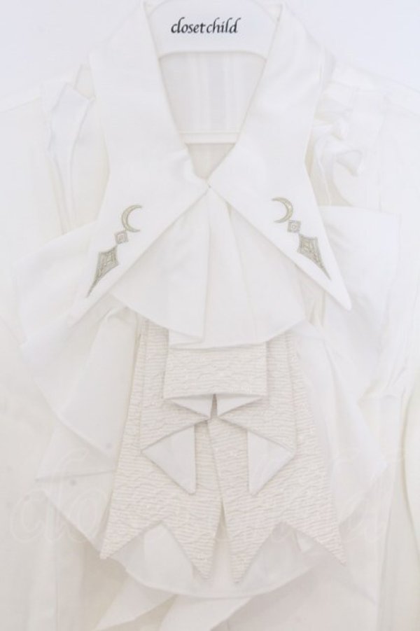 画像2: Silent Mars（海外ロリータブランド） / 堕月の法則ブラウス  シロ O-26-02-12-1047-LO-BL-YM-OS (2)