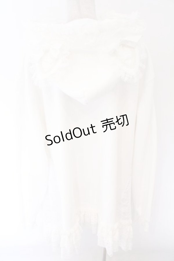 画像2: HANGRY&ANGRY / 猫耳ドレスプルオーバーパーカー  ホワイト O-26-02-12-1006-HN-TO-OW-OS (2)