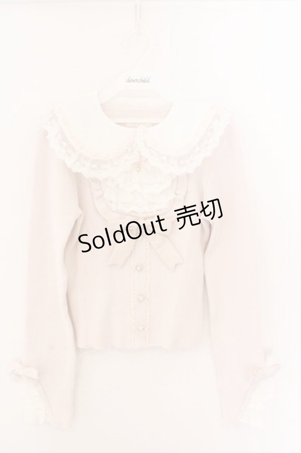 画像1: LIZ LISA / 襟付スクエアリブニットトップス 0 ピンク O-26-02-12-1011-LO-TO-OW-OS (1)