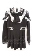 画像1: DearMyLove / 袖レース切替ヨークフリルワンピース M クロ×シロ O-26-02-12-1015-EL-OP-OW-OS (1)