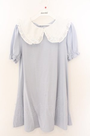 画像: Ank Rouge / はしごレースリボンカットワンピース M サックス O-26-02-12-1017-CA-OP-OW-OS