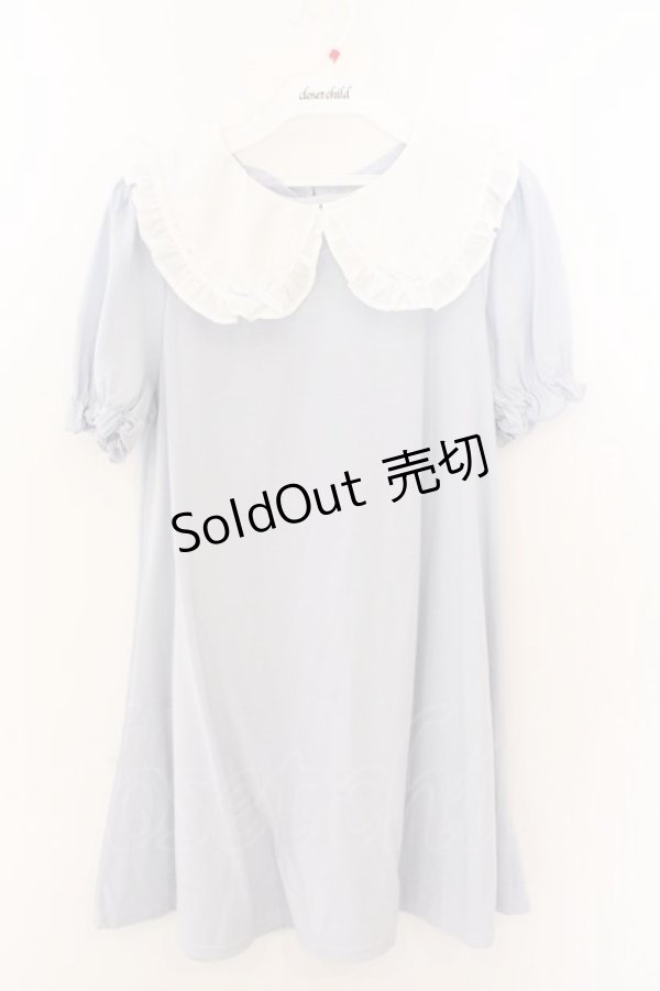 画像1: Ank Rouge / はしごレースリボンカットワンピース M サックス O-26-02-12-1017-CA-OP-OW-OS (1)