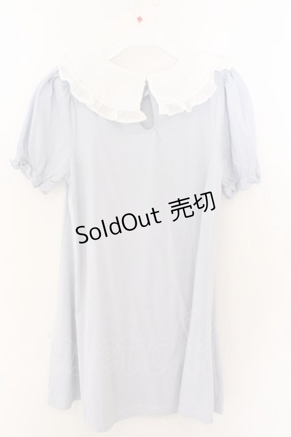 画像2: Ank Rouge / はしごレースリボンカットワンピース M サックス O-26-02-12-1017-CA-OP-OW-OS (2)