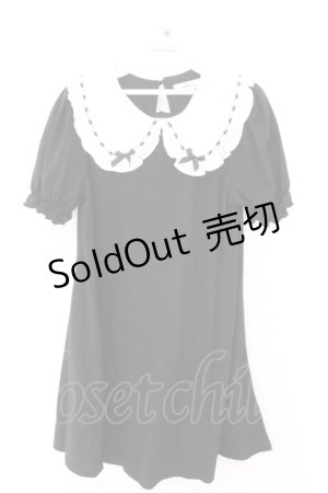 画像: Ank Rouge / はしごレースリボンカットワンピース M クロ O-26-02-12-1018-CA-OP-OW-OS