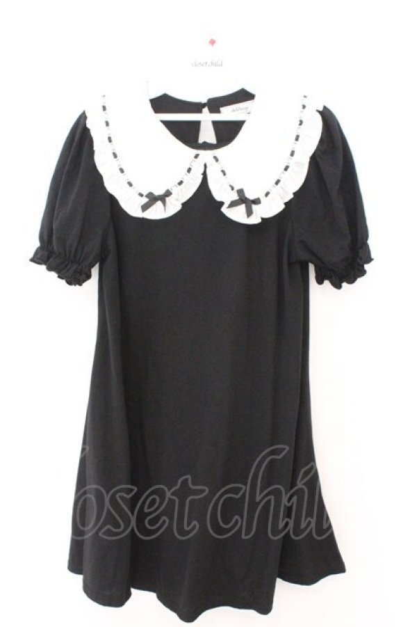 画像1: Ank Rouge / はしごレースリボンカットワンピース M クロ O-26-02-12-1018-CA-OP-OW-OS (1)