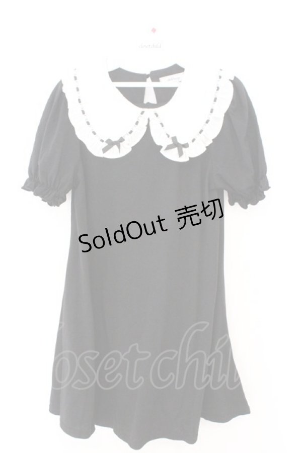 画像1: Ank Rouge / はしごレースリボンカットワンピース M クロ O-26-02-12-1018-CA-OP-OW-OS (1)