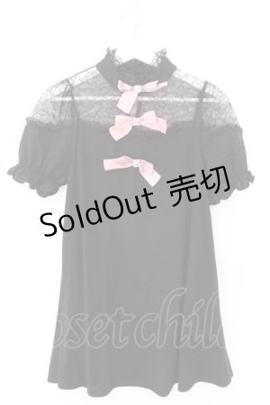 画像: Ank Rouge / レース切り替えカットワンピース M クロ O-26-02-12-1019-CA-OP-OW-OS