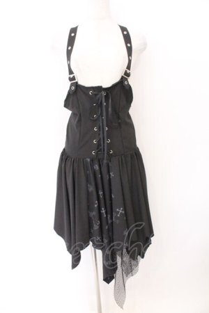 画像: ACDC RAG / クロスワンピース  ブラック O-26-02-12-1020-PU-OP-OW-OS