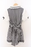 画像2: LIZ LISA / 3つリボンギンガムヨークセットアップ 0 クロ O-26-02-12-1023-LO-OP-OW-OS (2)