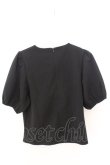 画像2: TRAVAS TOKYO / リボン付きパフスリーブトップス M ブラック O-26-02-12-1024-PU-TO-OW-OS (2)