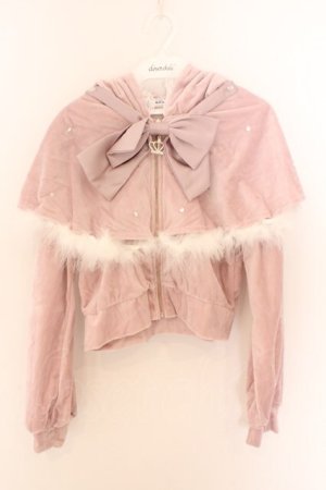 画像: Ank Rouge / ケープうさちゃんフワフワパーカー M ピンク O-26-02-12-1025-CA-TO-OW-OS