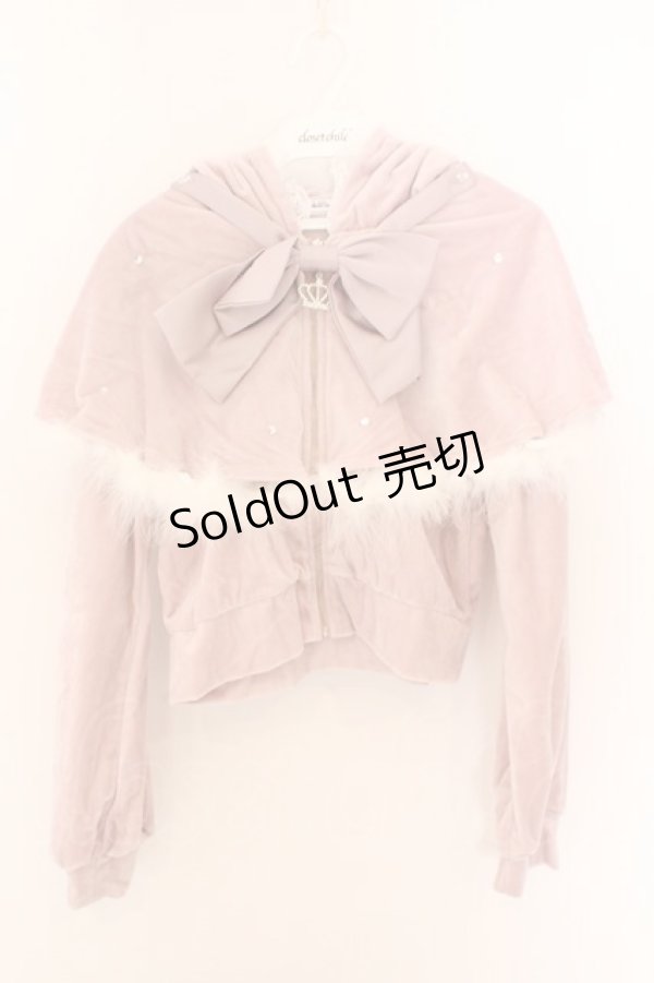 画像1: Ank Rouge / ケープうさちゃんフワフワパーカー M ピンク O-26-02-12-1025-CA-TO-OW-OS (1)