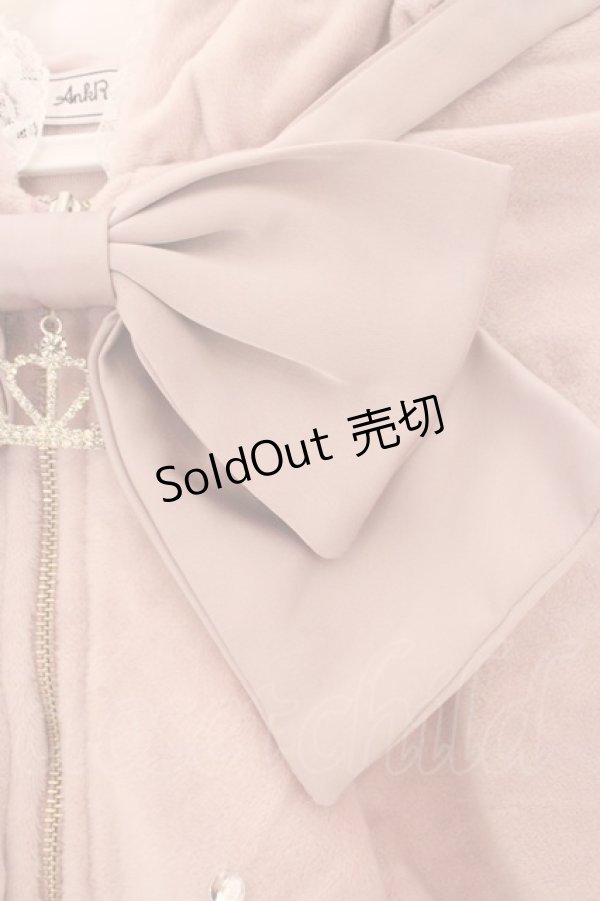 画像2: Ank Rouge / ケープうさちゃんフワフワパーカー M ピンク O-26-02-12-1025-CA-TO-OW-OS (2)