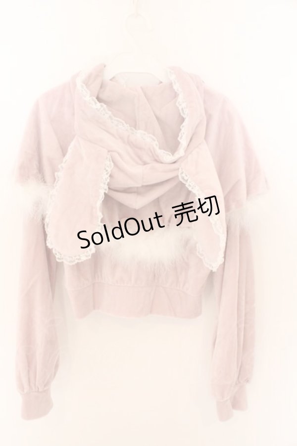 画像3: Ank Rouge / ケープうさちゃんフワフワパーカー M ピンク O-26-02-12-1025-CA-TO-OW-OS (3)