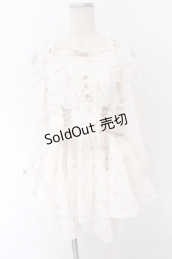 画像1: LIZ LISA / オフショルシフォンセットアップ 0 シロ O-26-02-12-1027-LO-OP-OW-OS (1)