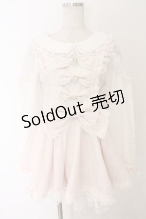 画像: LIZ LISA / トリプルリボンフリルセットアップ 0 ピンク O-26-02-12-1029-LO-OP-OW-OS