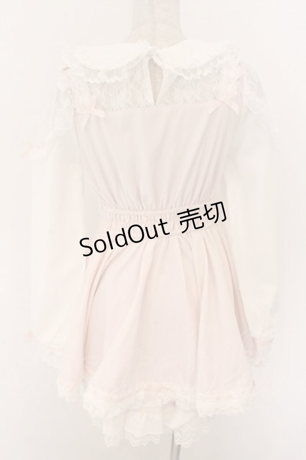 画像3: LIZ LISA / トリプルリボンフリルセットアップ 0 ピンク O-26-02-12-1029-LO-OP-OW-OS (3)