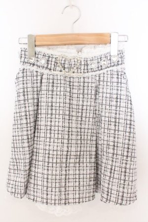 画像: DearMyLove / レースハートビジューベルトスカート S クリーム（グレー寄り） O-26-02-12-1030-EL-SK-OW-OS