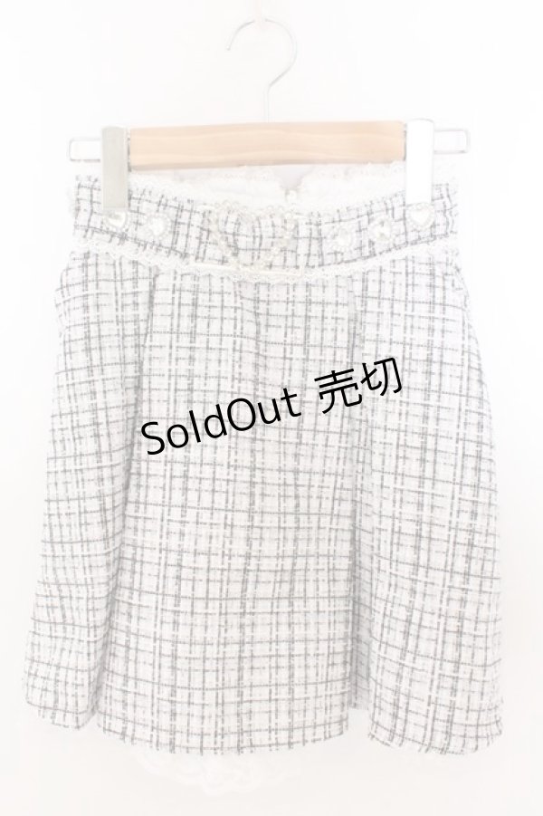 画像1: DearMyLove / レースハートビジューベルトスカート S クリーム（グレー寄り） O-26-02-12-1030-EL-SK-OW-OS (1)