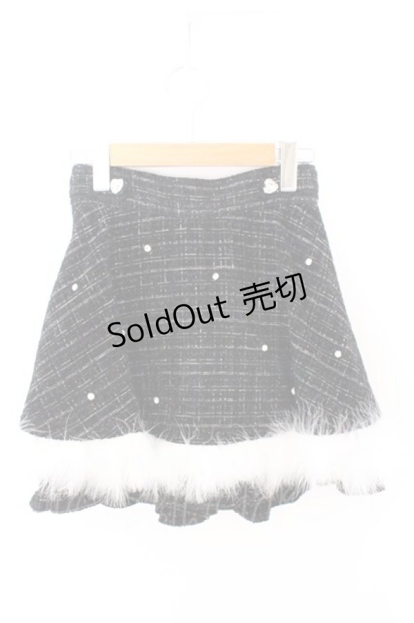 画像1: Ank Rouge / キラキラツイードスカパン M クロ O-26-02-12-1031-CA-SK-OW-OS (1)