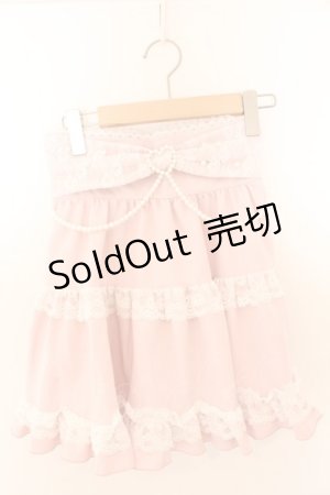 画像: DearMyLove / リボンパールチェーンレースフリルスカート S ベビーピンク O-26-02-12-1032-EL-SK-OW-OS