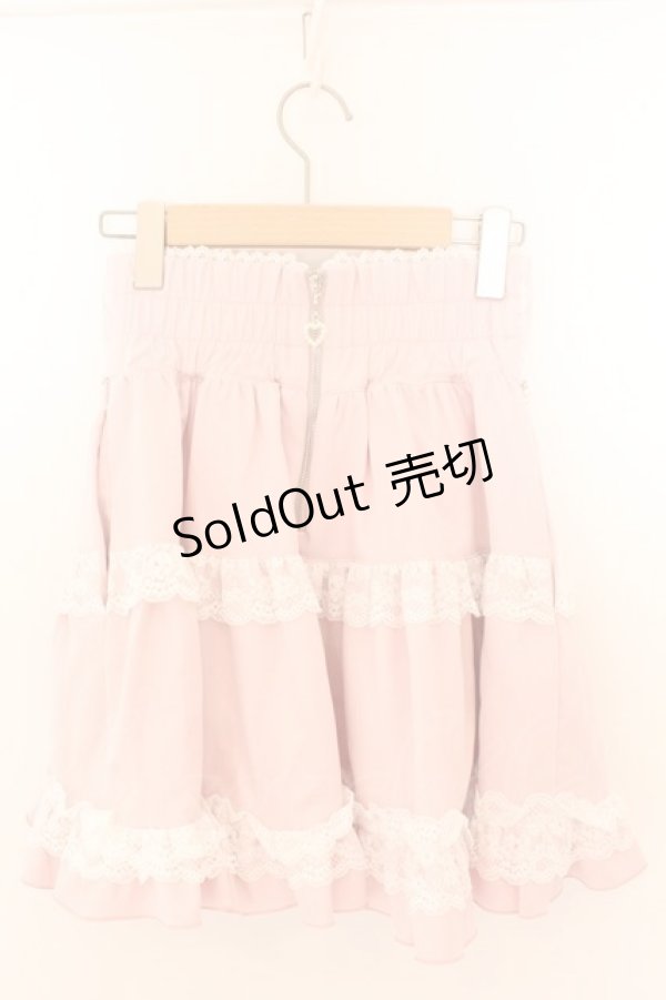 画像3: DearMyLove / リボンパールチェーンレースフリルスカート S ベビーピンク O-26-02-12-1032-EL-SK-OW-OS (3)