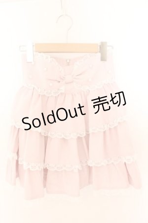 画像: Ank Rouge / おリボンティアードスカパン M ピンク O-26-02-12-1033-CA-SK-OW-OS