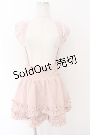 画像: Princess Melody / パールリングベルト付きサスペンダースカパン F ピンク O-26-02-12-1035-EL-SK-OW-OS