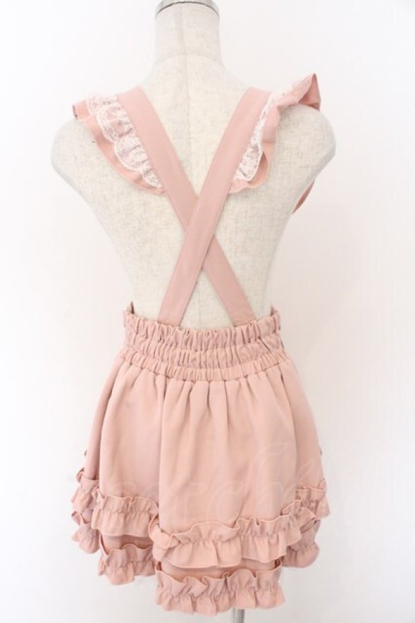 画像3: Princess Melody / パールリングベルト付きサスペンダースカパン F ピンク O-26-02-12-1035-EL-SK-OW-OS (3)