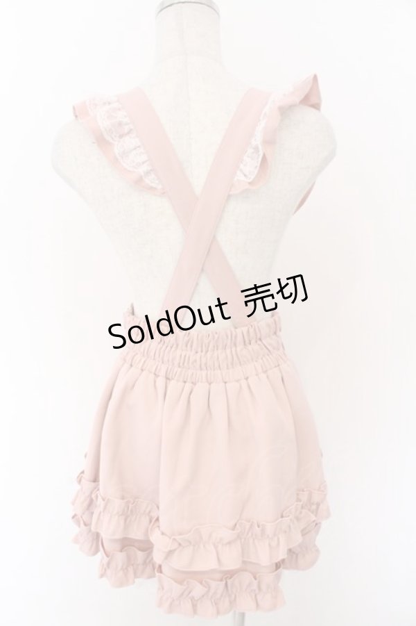 画像3: Princess Melody / パールリングベルト付きサスペンダースカパン F ピンク O-26-02-12-1035-EL-SK-OW-OS (3)