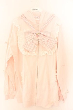 画像: Ank Rouge / ギンガムリボンうさみみパーカー M ピンク O-26-02-12-1004-CA-TO-OW-OS