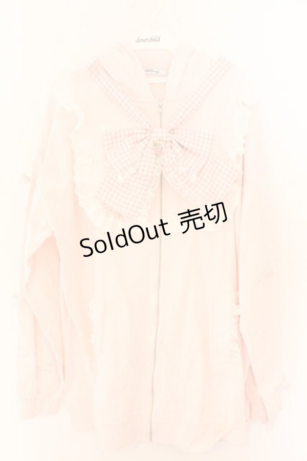 画像1: Ank Rouge / ギンガムリボンうさみみパーカー M ピンク O-26-02-12-1004-CA-TO-OW-OS (1)