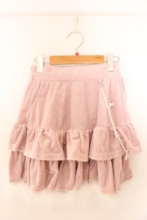 画像: Ank Rouge / フワフワフェザーティアードスカート  ピンク O-26-02-12-1038-CA-SK-OW-OS