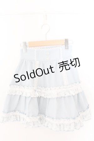 画像: DearMyLove / ハシゴレースティアードスカート S サックス O-26-02-12-1039-EL-SK-OW-OS