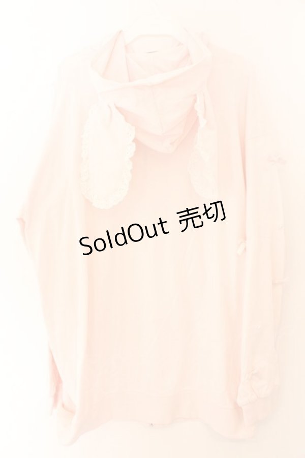 画像2: Ank Rouge / ギンガムリボンうさみみパーカー M ピンク O-26-02-12-1004-CA-TO-OW-OS (2)