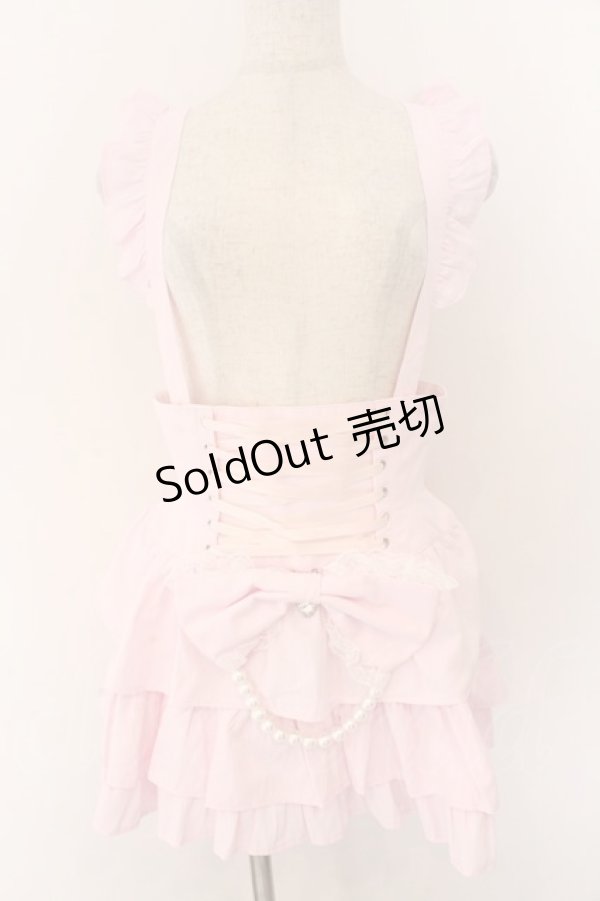 画像1: Ank Rouge / コルセットジャンパースカート M ピンク O-26-02-12-1042-CA-OP-OW-OS (1)