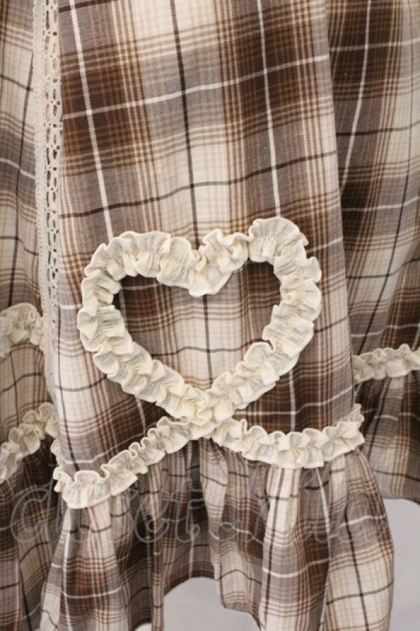 画像3: Hoshibako Works / シャンティクリーム・パティスリー　チェック柄クラシカルワンピース  ベージュ O-26-02-12-1044-LO-OP-OW-OS (3)