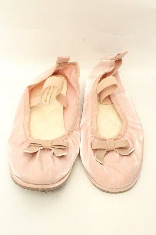画像1: m petit by misako / AMリボンバレエシューズ M ピンク O-26-02-12-010-LO-SH-OW-OS (1)