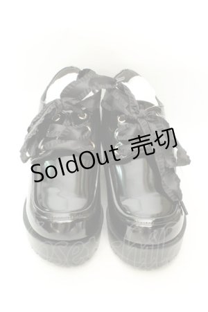 画像: axes femme / レースアップ厚底シューズ M クロ O-26-02-12-012-AX-SH-OW-ZT0216Q