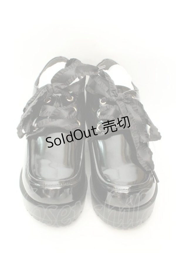 画像1: axes femme / レースアップ厚底シューズ M クロ O-26-02-12-012-AX-SH-OW-ZT0216Q (1)