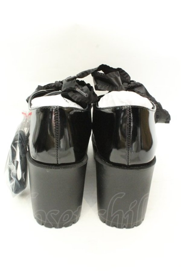 画像3: axes femme / レースアップ厚底シューズ M クロ O-26-02-12-012-AX-SH-OW-OS (3)