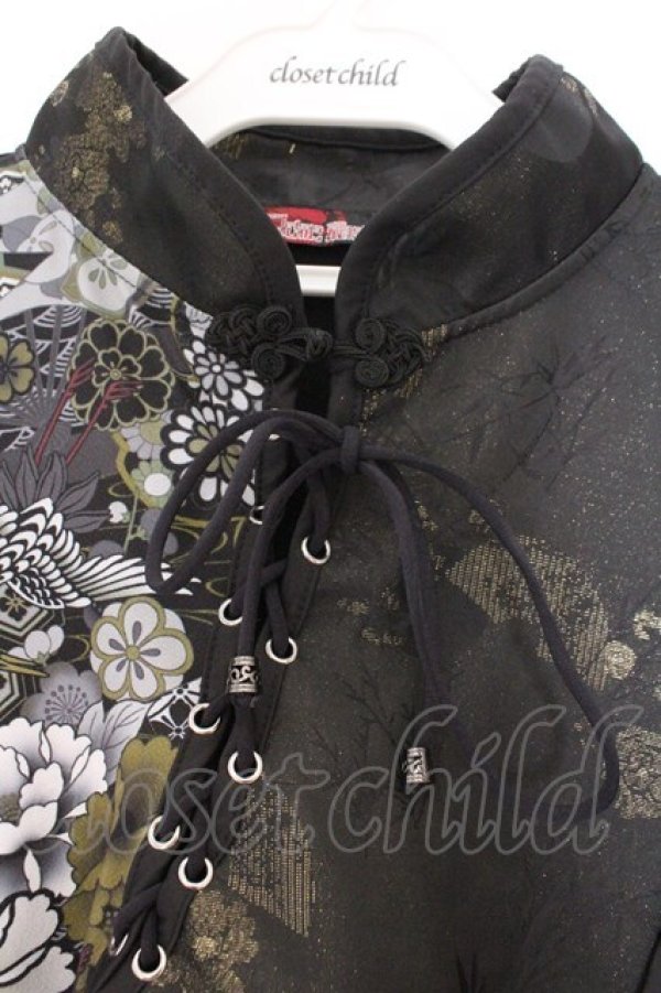 画像2: Qutie Frash / チャイナチュニック  ブラック O-26-02-14-028-QU-TO-OW-OS (2)