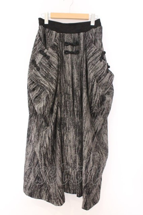 画像1: Qutie Frash / ハカマワイドパンツ  ブラック O-26-02-14-029-QU-PA-OW-OS (1)