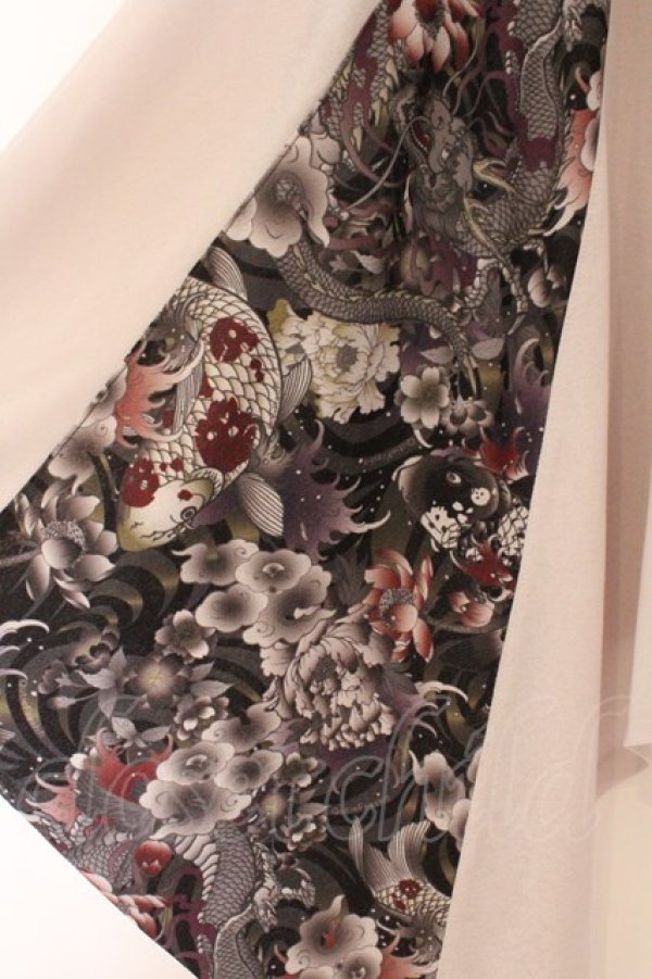 画像2: Qutie Frash / 気楡茶閃洸 ポンチョカーディガン  ホワイト O-26-02-14-030-QU-TO-OW-OS (2)