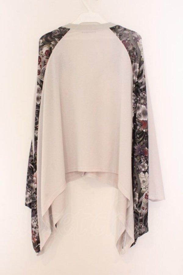 画像3: Qutie Frash / 気楡茶閃洸 ポンチョカーディガン  ホワイト O-26-02-14-030-QU-TO-OW-OS (3)